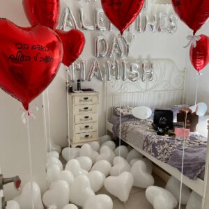 עיצוב בלונים ליום האהבה