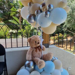 סטנד בלונים עם דובי
