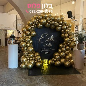 קיר צילום בלונים