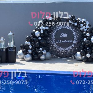 קיר צילום בלונים מעוצב