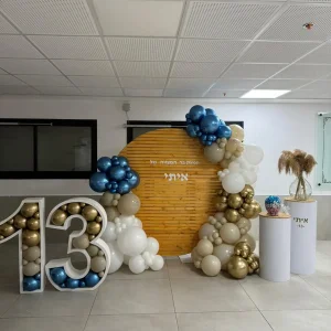 קיר צילום לבר מצווה כפרי